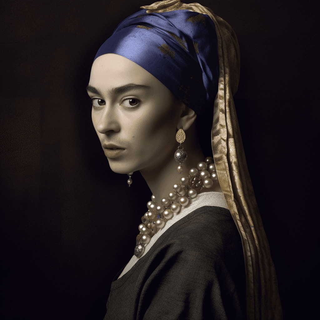 frida-kahlo-as-the-girl-with-the-pearl-earring